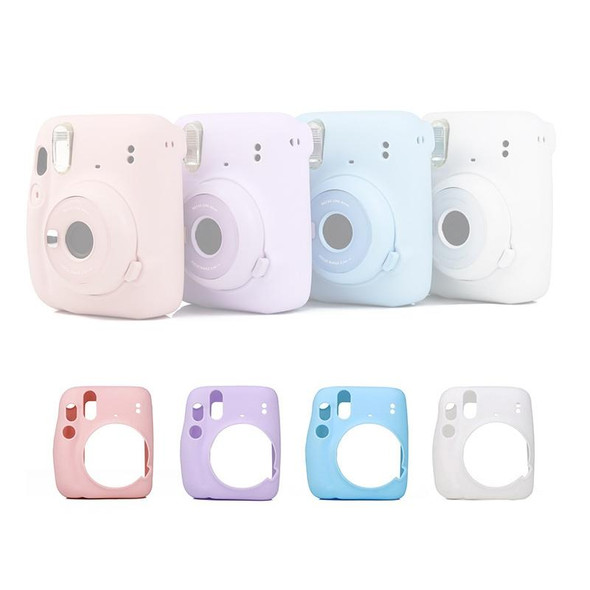 Camera Jelly Color Silicone Protective Cover - Fujifilm Instax mini 11(Blue)