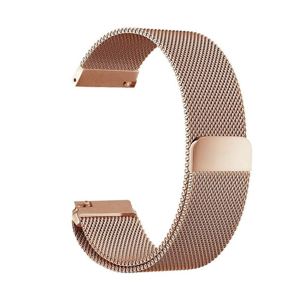 20mm Milanese Stainless Steel Replacement Watchband for Amazfit GTS / Amazfit GTS 2(Rose Gold)