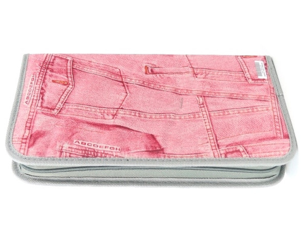 Ebox 80Pcs Cd Wallet Pink Jean, Retail Box, No Warranty