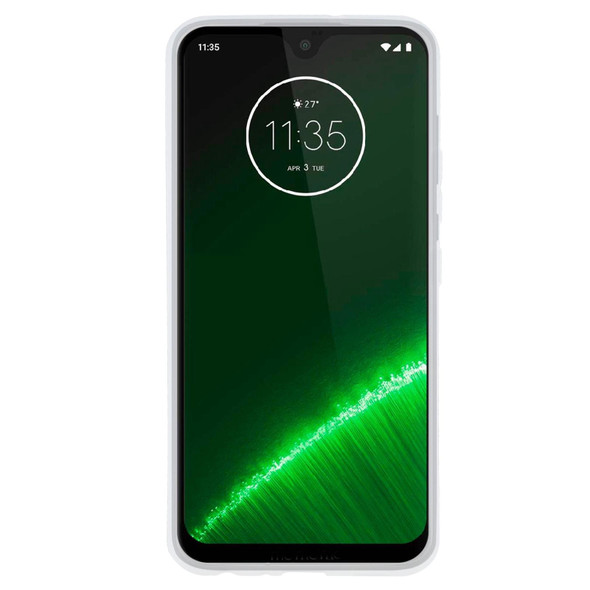TPU Phone Case - Motorola Moto G7 Plus(Transparent White)