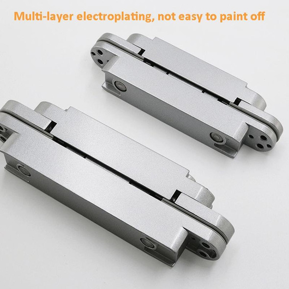 Three-Dimensional Adjustable Cross Hinge Folding Door Concealed Hinge, Specification: No. 2 Sand Silver 60kg