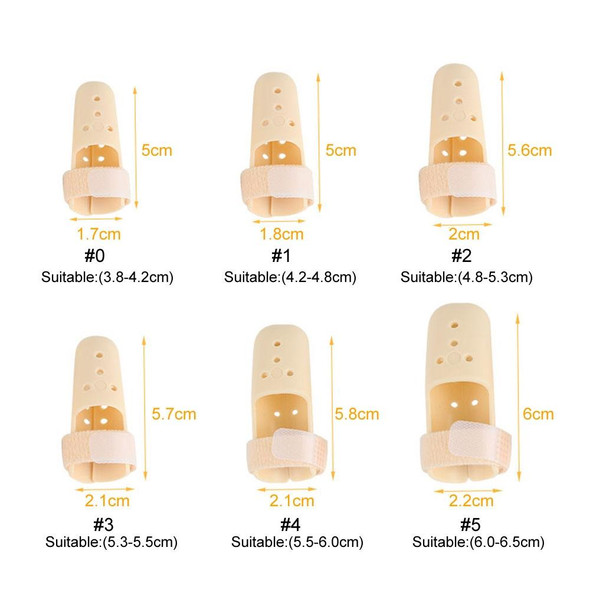 4 PCS Finger Splint Brace Adjustable Finger Support Protector - Fingers Arthritis Joint Finger Injury, Specification: No. 4: 55-60mm(Complexion)