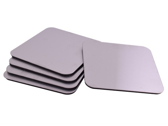 Stainless Steel 6-Piece Coaster Set