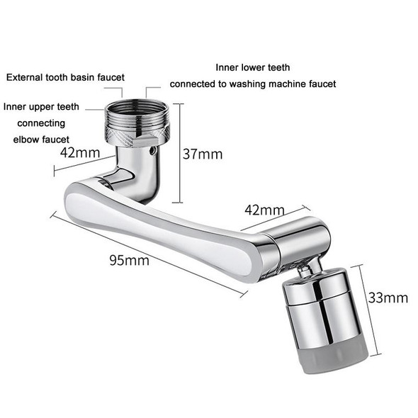 Faucet Robot Arm Universal Extender 1080 Degree Lifting Aerator, Specification: Single Outlet