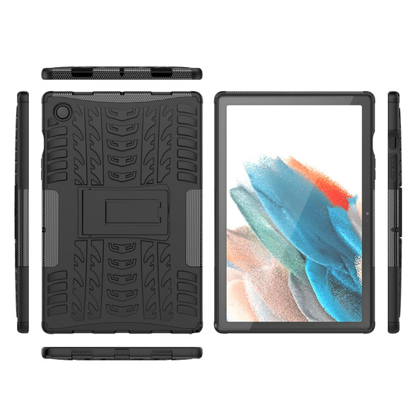 Samsung Galaxy Tab A8 10.5 (2021) Tire Texture TPU + PC Tablet Case(Black)