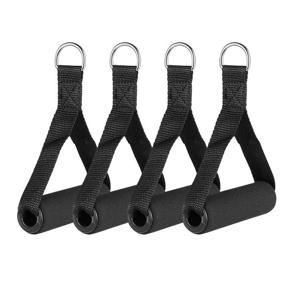 10 PCS Yoga Fitness Pull Belt Handle Gymnastics Hammock Handle(Black)