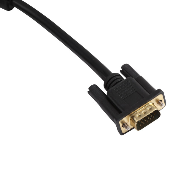 1.5m VGA to 3RCA RGB Cable(Black)