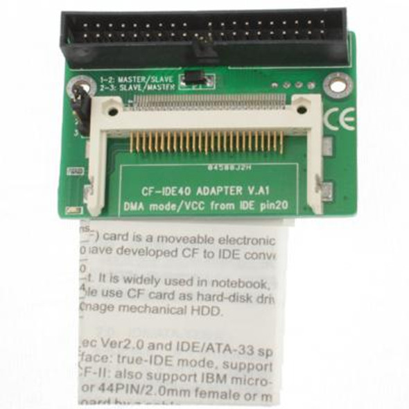 CF Card Compact Flash Card to 3.5 inch IDE 40 Pins ATA Converter Adapter(Green)