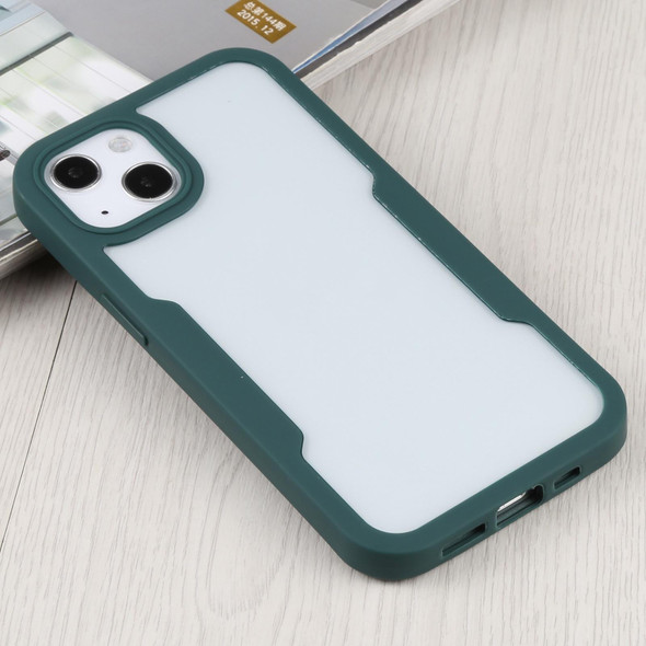 Acrylic + TPU 360 Degrees Full Coverage Shockproof Protective Case - iPhone 13(Green)