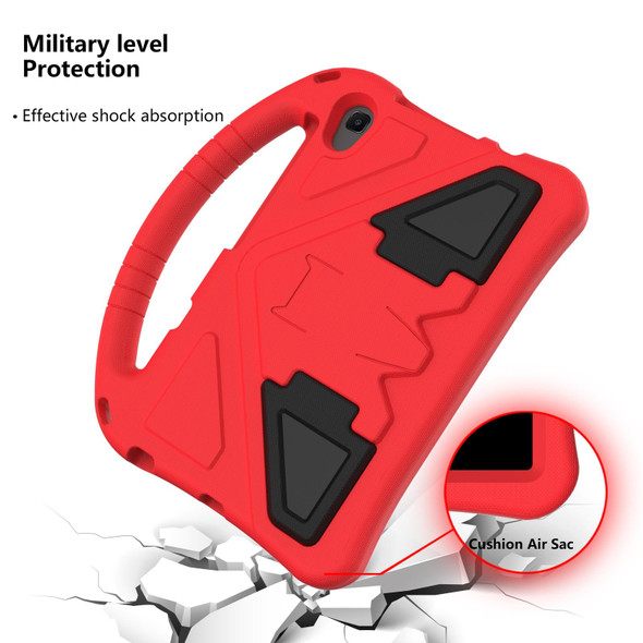 Galaxy Tab A 8.4 (2020) T307 EVA Flat Anti Falling Protective Case Shell with Holder(Red)