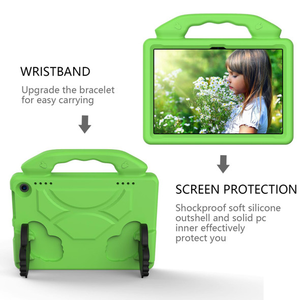 Amazon Kindle Fire HD8 2020 Thumb Bracket EVA Shockproof Tablet Case(Green)