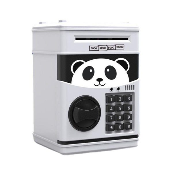 Password Safe Deposit Box Children Automatic Savings ATM Machine Toy, Colour: Panda