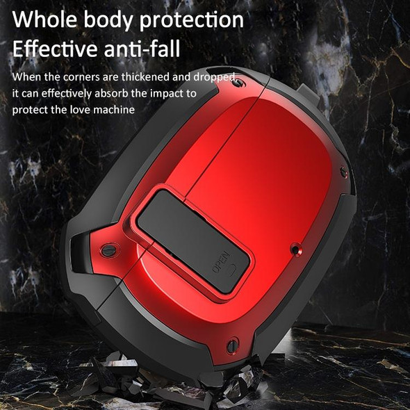 Bumblebee Armor Earphone Protective Case with Switch & Hook - Beats Studio Buds(Red + Black)