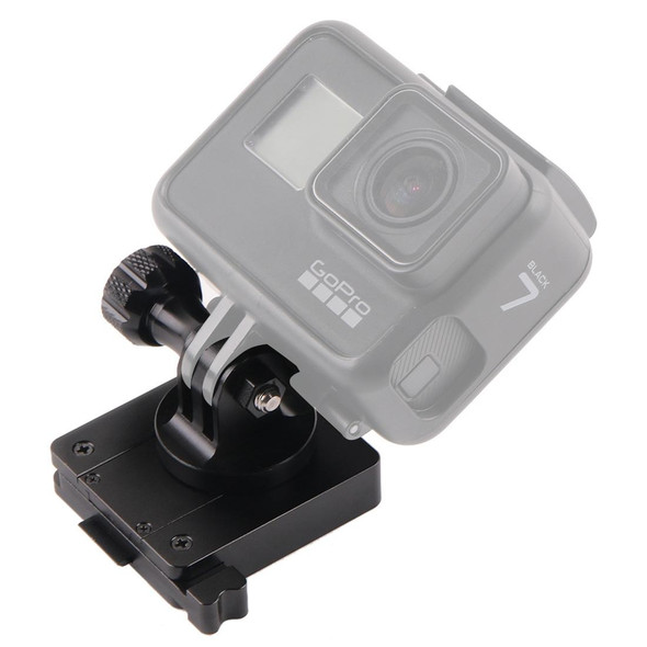 GP244-B Aluminum Mount for GoPro HERO10 Black / HERO9 Black / HERO8 Black /7 /6 /5 /5 Session /4 Session /4 /3+ /3 /2 /1, DJI Osmo Action, Xiaoyi and Other Action Cameras and NVG Mount Base