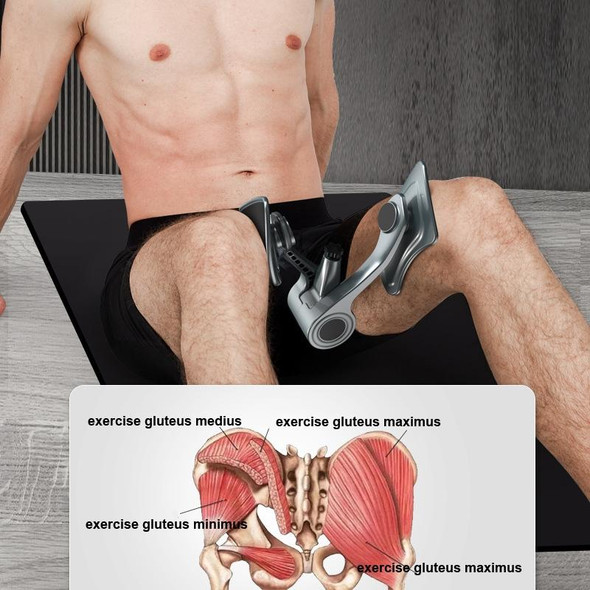 Strength-adjustable Men Kegel Trainer Pelvic Floor Muscle Repairer Sphincter Exerciser(Grey)