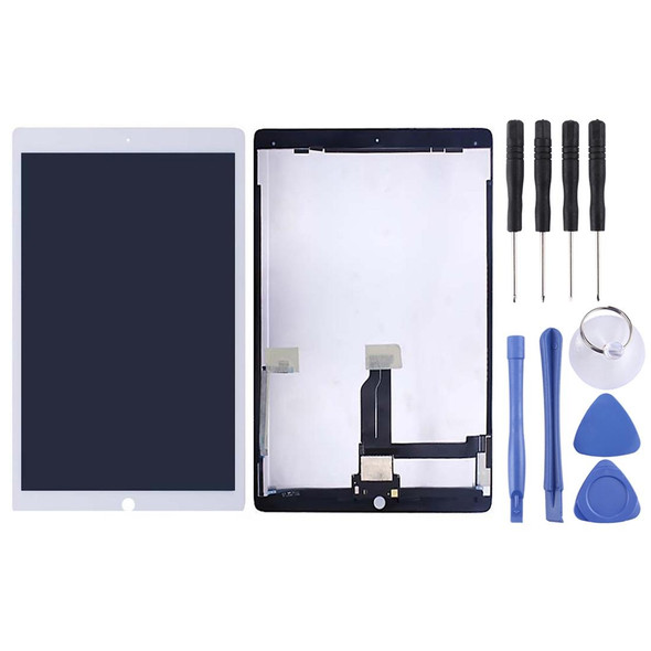 LCD Screen and Digitizer Full Assembly with Board for iPad Pro 12.9 inch A1584 A1652 (2015)(White)