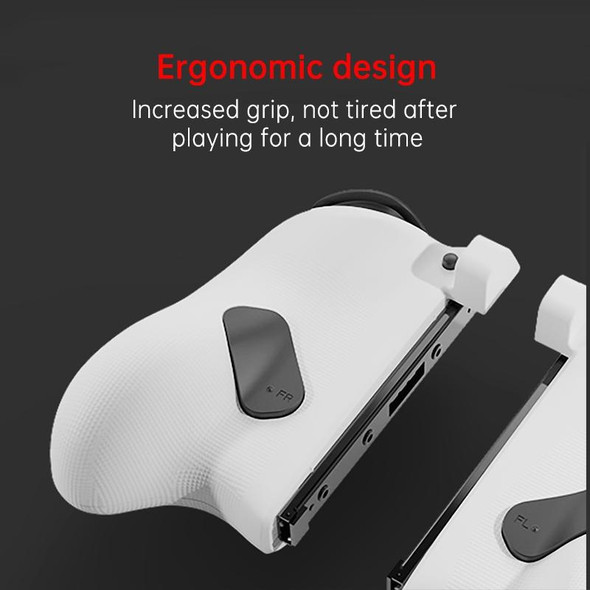 MOBAPAD M6 Left & Right Gamepad Game Handle Grip - Switch Joy-con / Switch OLED(White)