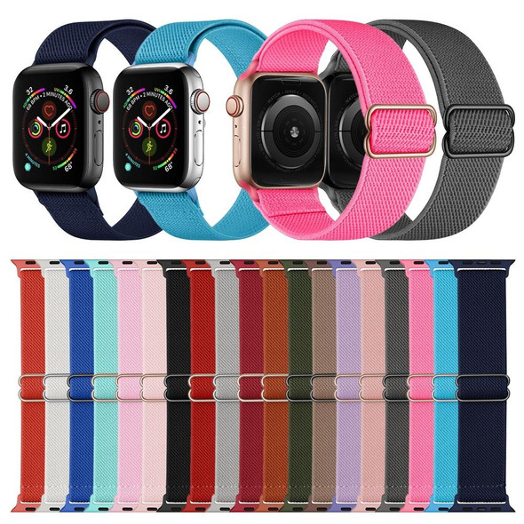 Polyester Nylon Watch Band - Apple Watch Series 7 45mm / 6&SE&5&4 44mm / 3&2&1 42mm(Watermelon Red)