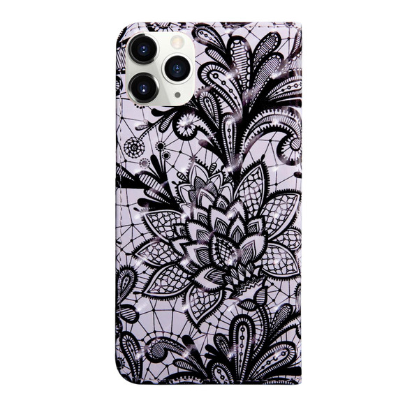 3D Painting Pattern Coloured Drawing Leatherette Phone Case - iPhone 13(Black Lace)