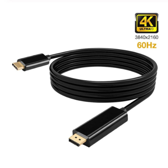 4K 60Hz Type-C to DP DisplayPort Connecting DP Adapter Cable, Cable Length: 1.8m