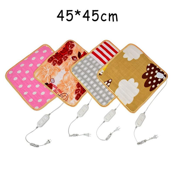 220V CN Plug Animals Bed Heater Mat Heating Pad Winter Warmer Carpet Plush Electric Blanket Seat Heating Pad, Size:45x45cm(Color Radom Delivery)