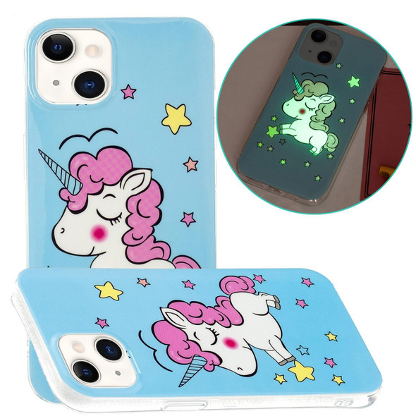 Luminous TPU Soft Protective Case - iPhone 13(Star Unicorn)
