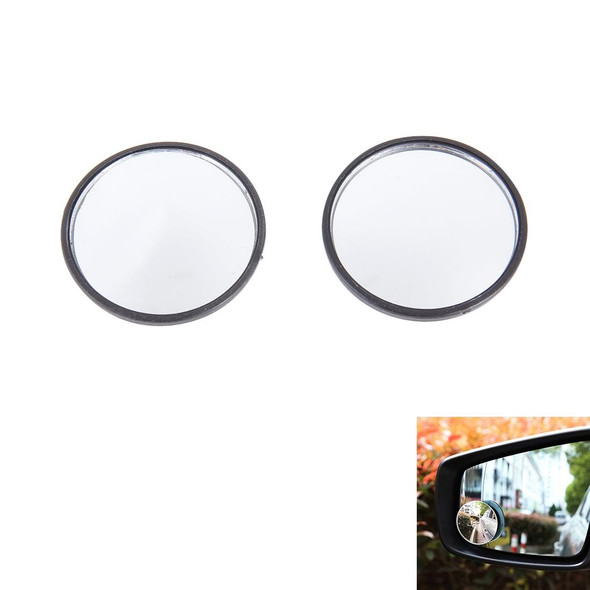 Car Blind Spot Rear View Wide Angle Mirror, Diameter: 5.3cm(Black)