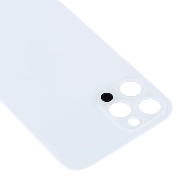 Easy Replacement Big Camera Hole Glass Back Battery Cover for iPhone 13 Pro(White)
