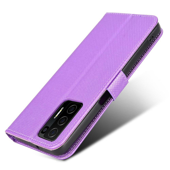 BLU F91 Diamond Texture Leatherette Phone Case(Purple)