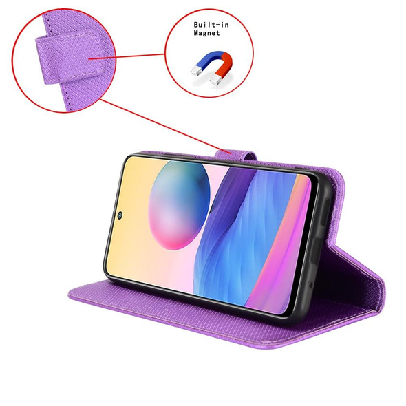 BLU F91 Diamond Texture Leatherette Phone Case(Purple)