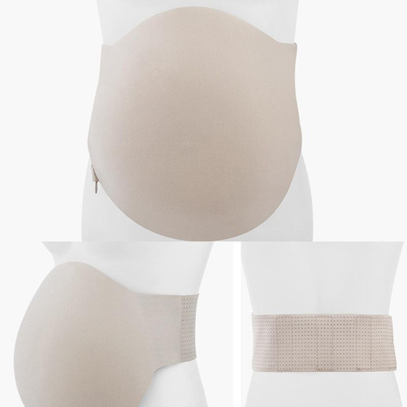 Memory Foam Pregnant Women Props Lightweight Breathable Simulation Fake Belly, Size: M(Skin Color)