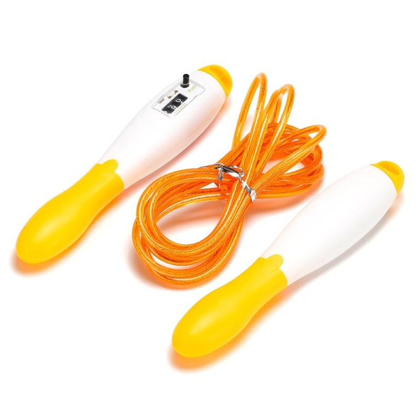 5 PCS Adjustable Mechanical Counting PVC Skipping Rope Fitness Sports Equipment, Length: 3m(Yellow White)