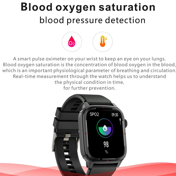 Q25 1.7 inch TFT HD Screen Smart Watch, Support Bluetooth Calling/Blood Pressure Monitoring(Blue)