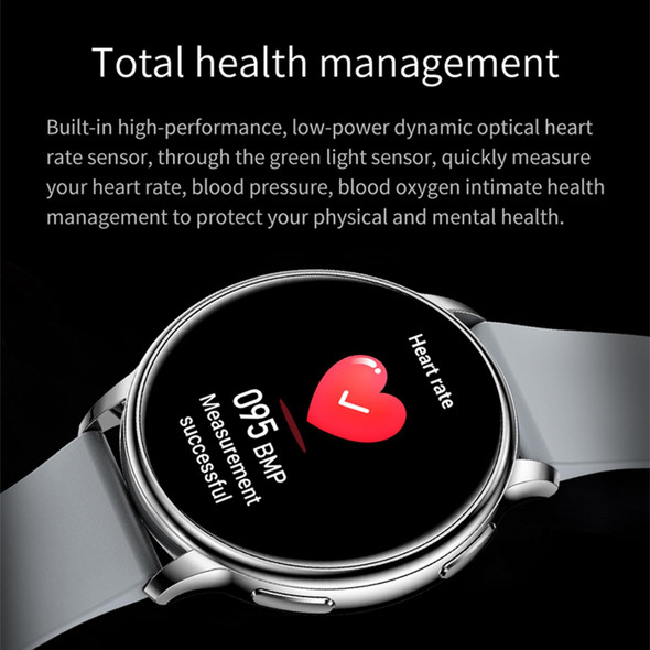 Y33 1.32 inch TFT Color Screen Smart Watch, Support Bluetooth Calling/Blood Pressure Monitoring(Silver)
