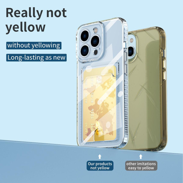 Card Bag Shockproof Transparent Phone Case - iPhone 12 mini