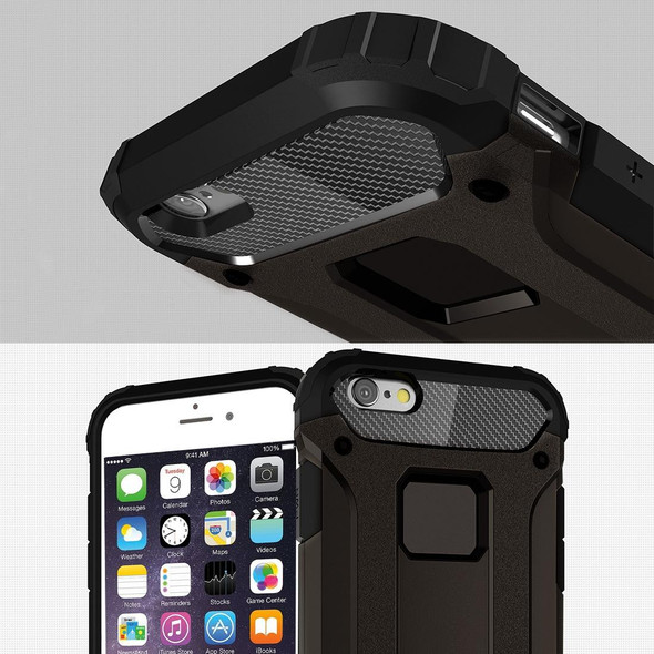 iPhone 6 & 6s Tough Armor TPU + PC Combination Case(Black)