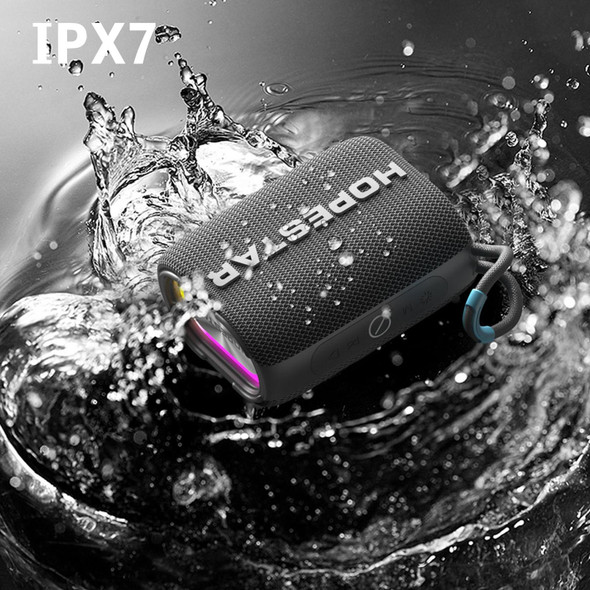 HOPESTAR H54 RGB Light TWS Waterproof Wireless Bluetooth Speaker(Grey)