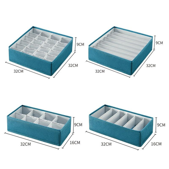 Foldable Drawer Clothes Storage Box, Spec: 8 Grids (Gray)