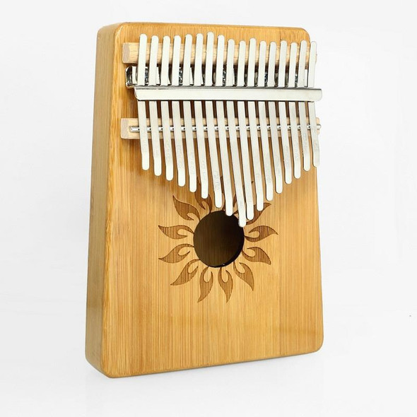 17-tone Kalimba Portable Thumb Piano, Style:Nan Bamboo-Sun God