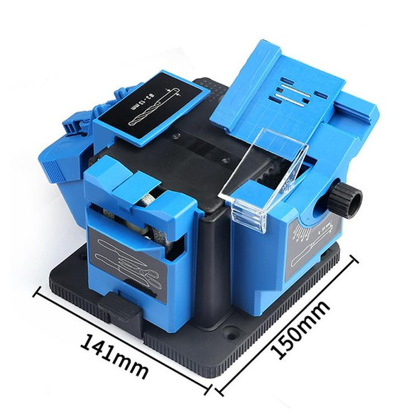 Electric Household Knife Sharpener Scissors Fruit Knife Drill Bit Sharpener(Blue EU Plug)