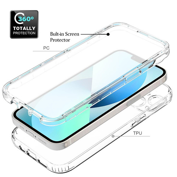 Full Body Shockproof Clear Gradient Phone Case - iPhone 14 Max (Transparent)