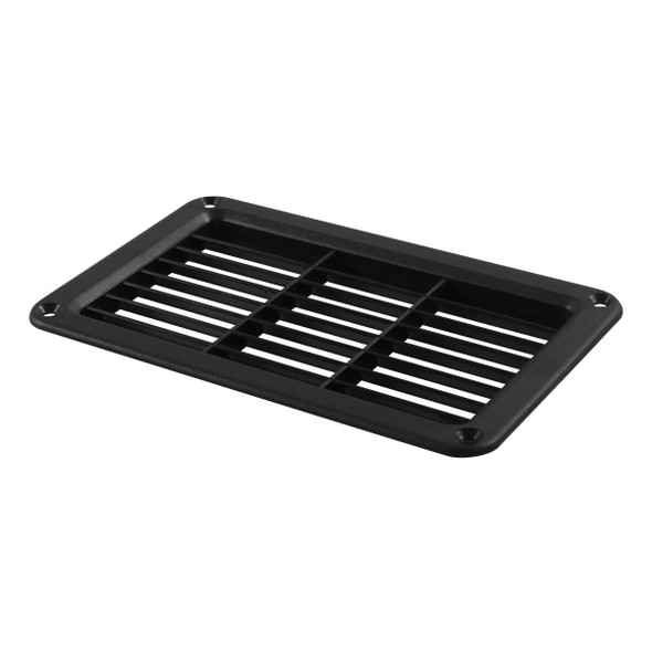A6788 193x122mm Black Rectangle Louvered Ventilation Plastic Venting Panel Cover