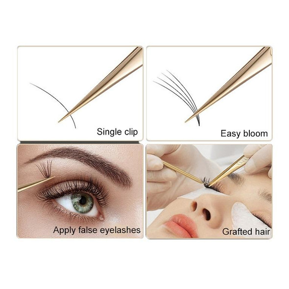 Eyelash Clip Eyelash Tweezers High Precision Eyelash Extension Tool(Princess Tweezers)