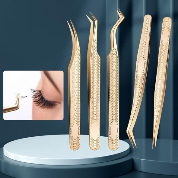 Eyelash Clip Eyelash Tweezers High Precision Eyelash Extension Tool(Dolphin Tweezers)