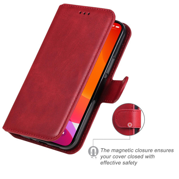 Classic Calf Texture PU + TPU Horizontal Flip Leatherette Case with Holder & Card Slots & Wallet - iPhone 13 mini(Red)