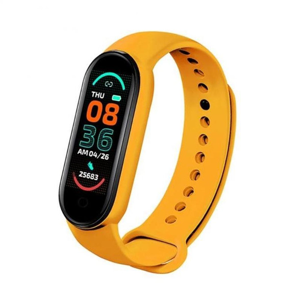 M7 0.96 inch Color Screen Smart Watch,Support Heart Rate Monitoring/Blood Pressure Monitoring(Yellow)