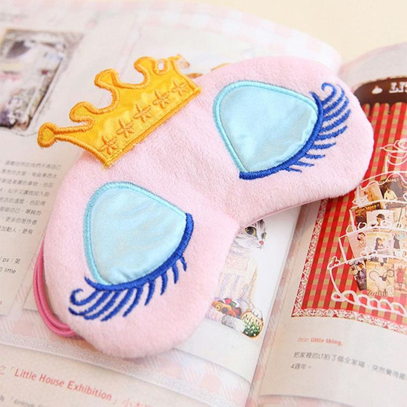 2 PCS 3D Plush Princess Sleep Mask Rest Travel Sleeping Cover Eye-patch(Pink)