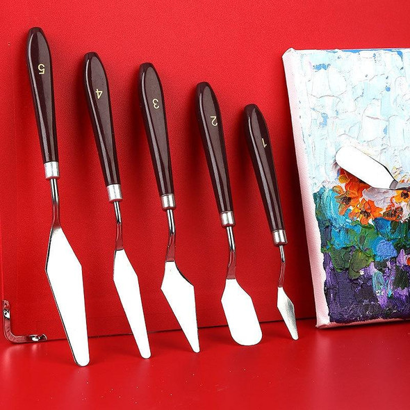 10 PCS Wooden Handle 1 Acrylic Painting Gouache Paint Knife