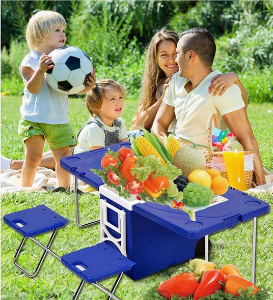 28 Liter Cooler Box Folding Table Chair Set