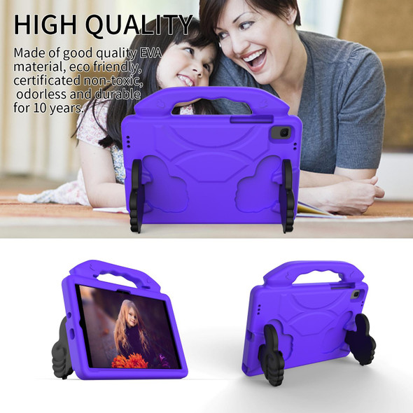 Samsung Galaxy Tab A8 10.5 2021 X200 / X205 Thumb Bracket EVA Shockproof Tablet Case(Purple)